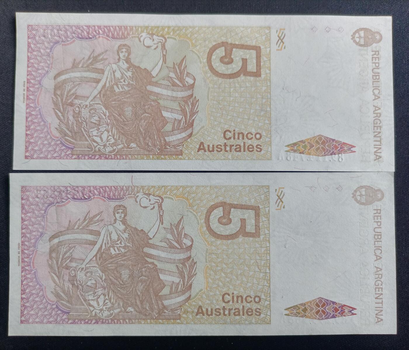 【游宝拍卖】丙午马年第13期 阿根廷 2张 UNC-