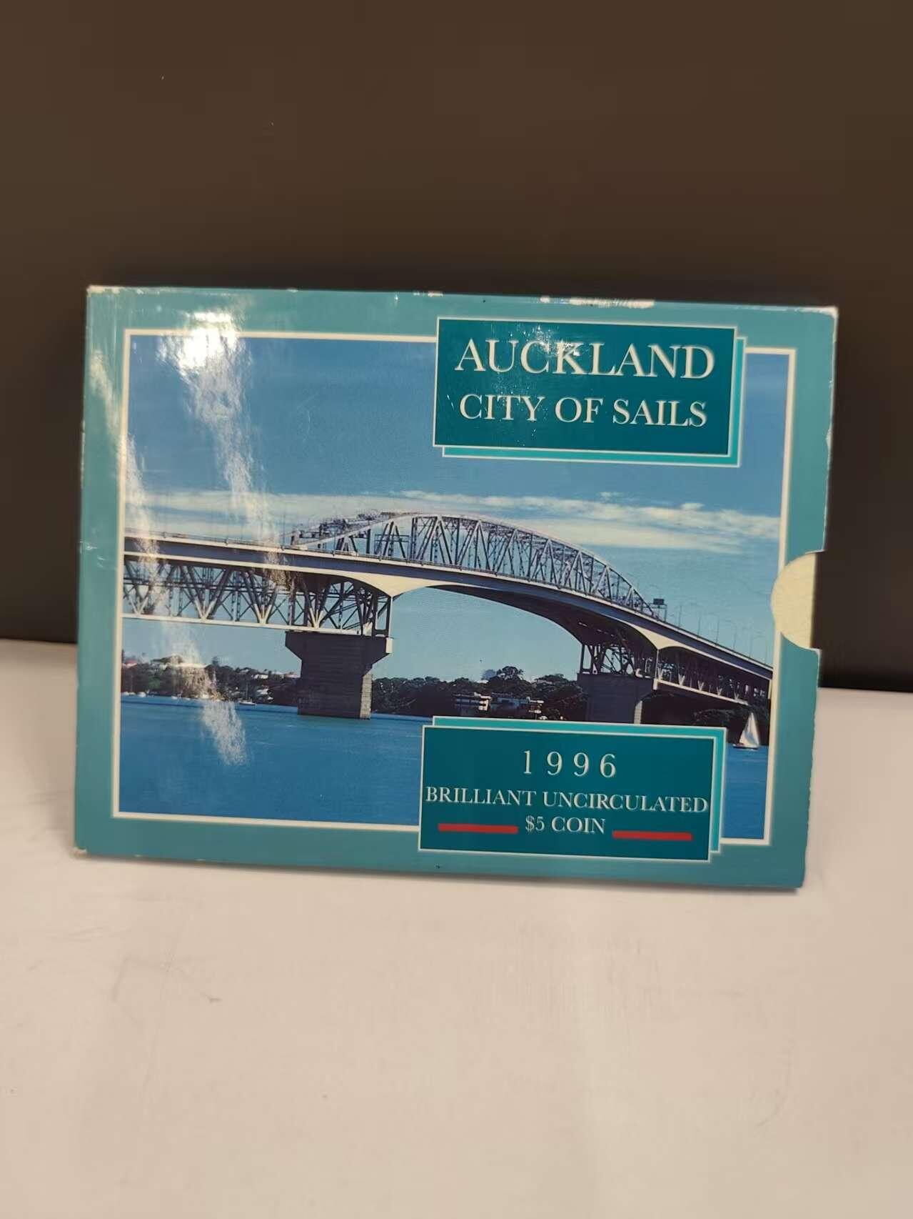 G&W世界散币，银币处理专场（第46场） 新西兰1996年5元 奥克兰 千帆之都纪念