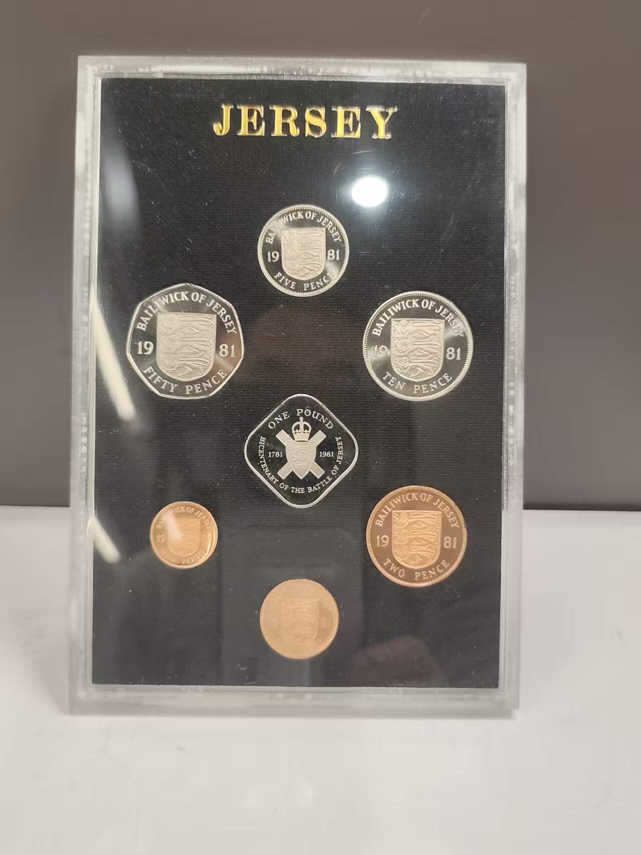 G&W世界散币，银币处理专场（第46场） 泽西岛1981年7枚套