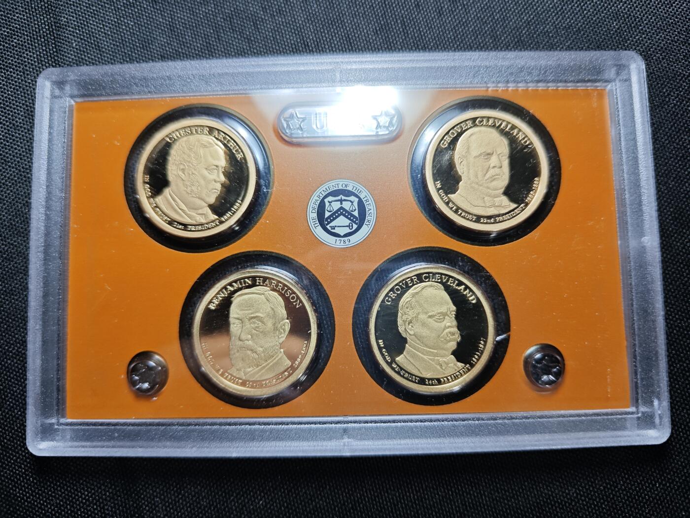 KK钱币收藏小铺   套币专场 2月预留时间 周末发货   美国1元总统精制纪念套币