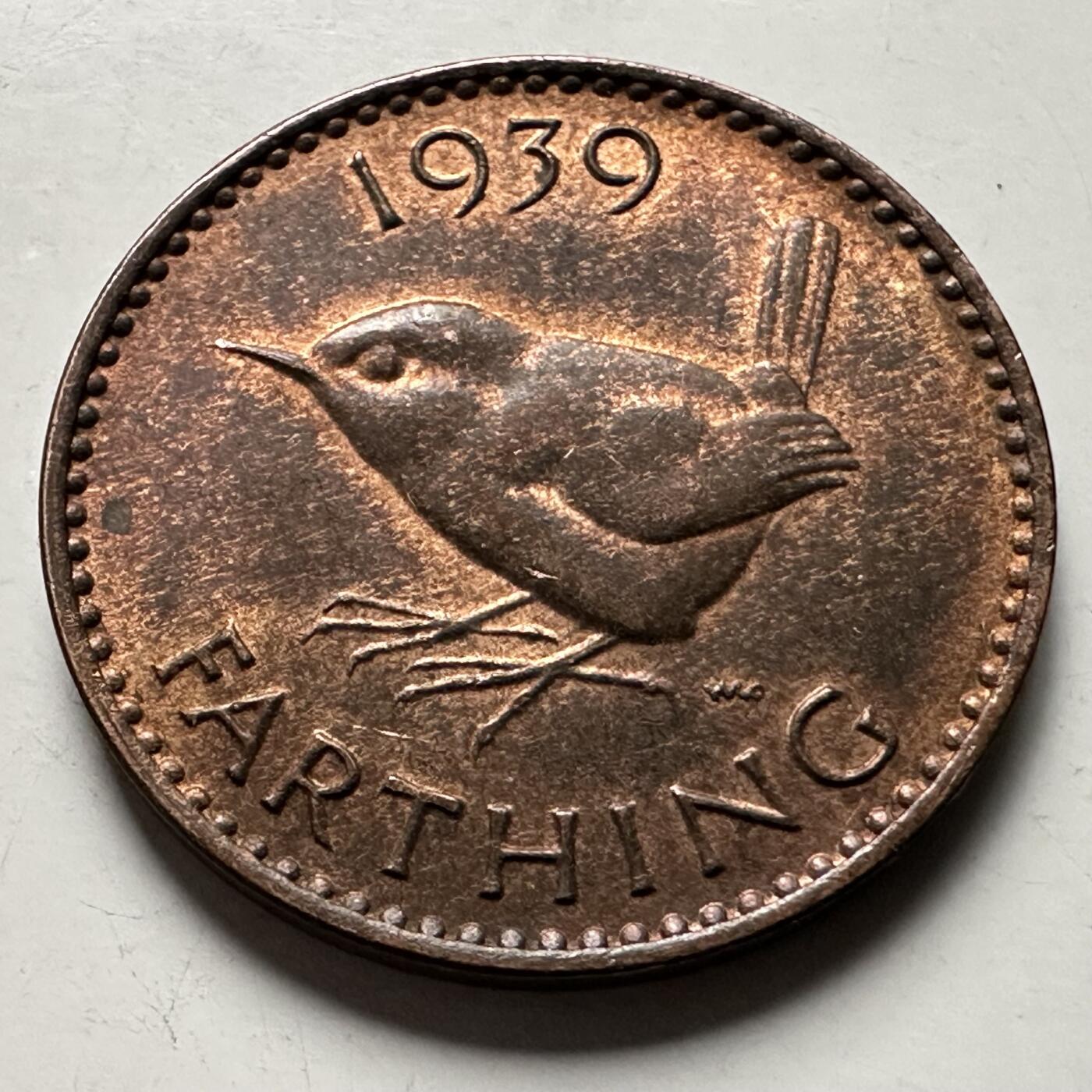 🌹外币初藏🌹🐯2026年第30场   每周二四六晚8️⃣点 接代拍 英国1939年乔治六世1法新