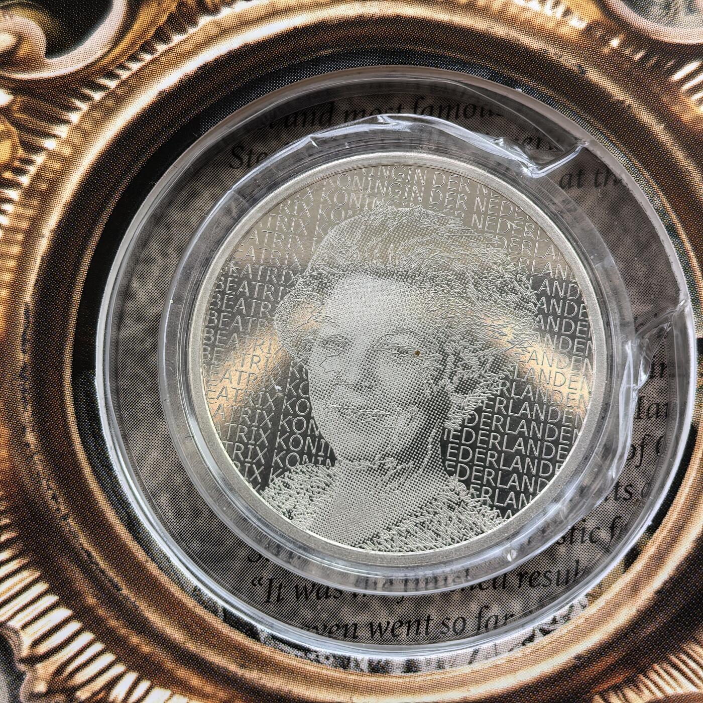 道一币馆币章第一百七十场 原包装 荷兰2006年画家伦勃朗诞辰400周年5欧元精制银币