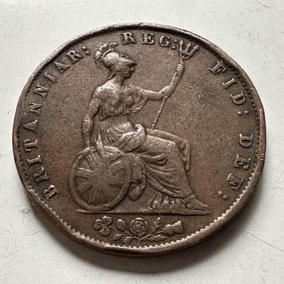 🌹外币初藏🌹🐯2026年第30场   每周二四六晚8️⃣点 接代拍 - 英国1855年维多利亚半便士