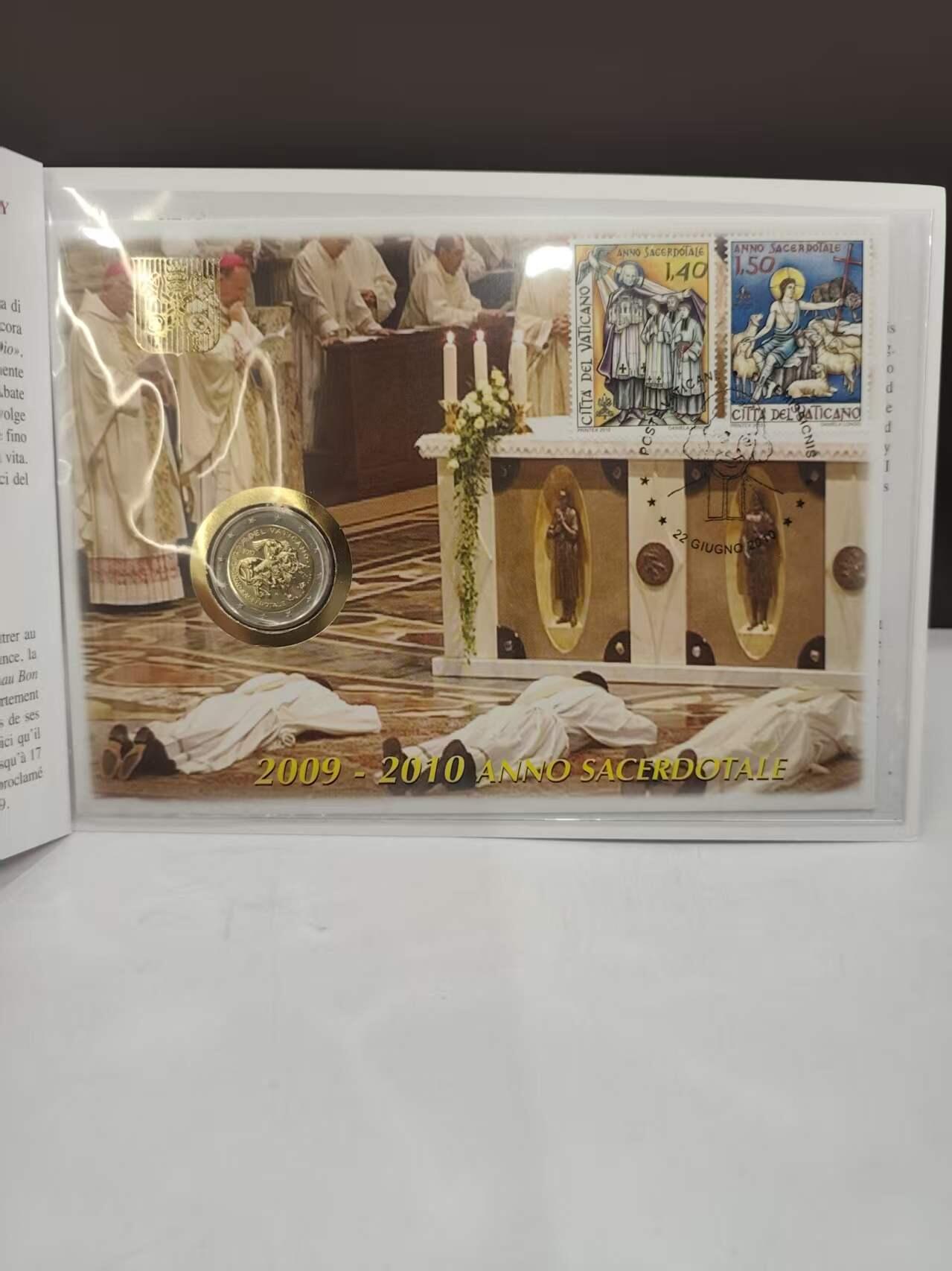 G&W世界散币，银币处理专场（第46场） 梵蒂冈2010年2欧元  司铎年   圣若望 玛利亚 维亚纳诞辰200周年