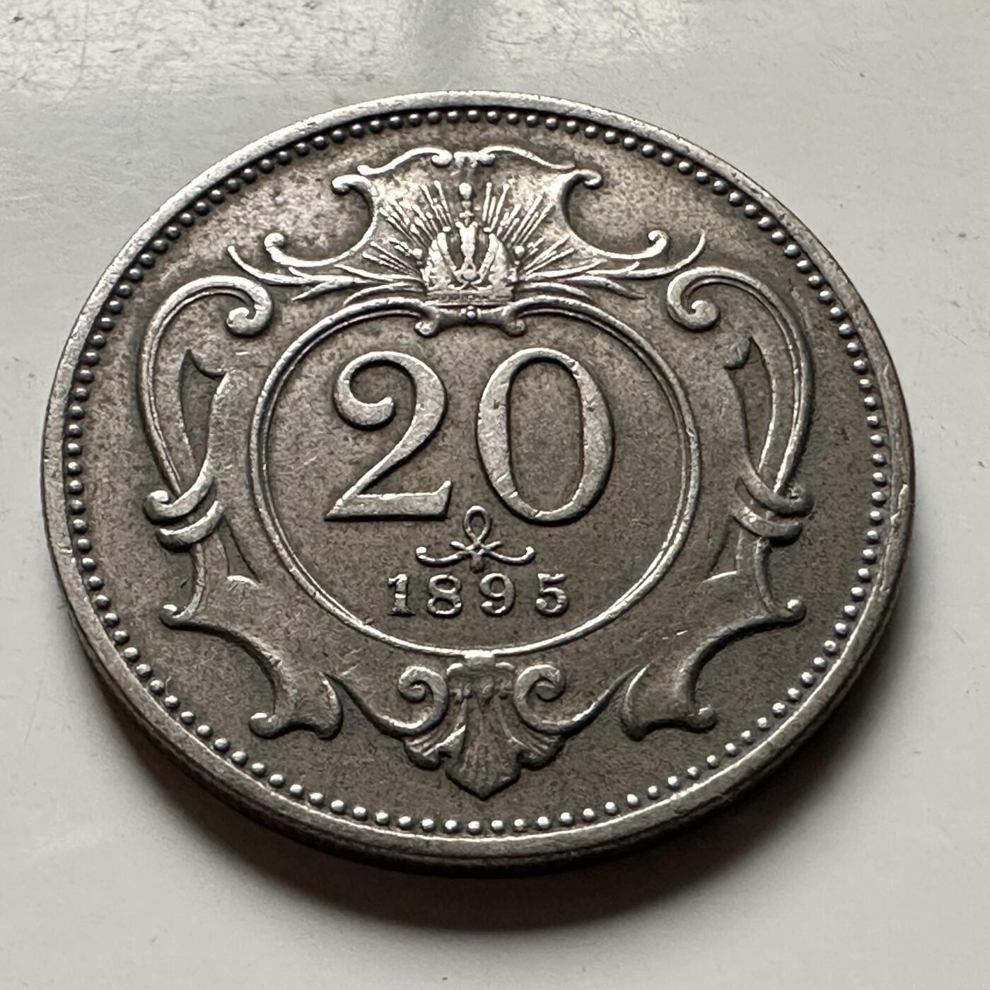 🌹外币初藏🌹🐯2026年第30场   每周二四六晚8️⃣点 接代拍 奥匈帝国1893年20赫勒 b