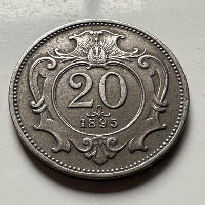 🌹外币初藏🌹🐯2026年第30场   每周二四六晚8️⃣点 接代拍 - 奥匈帝国1893年20赫勒 b