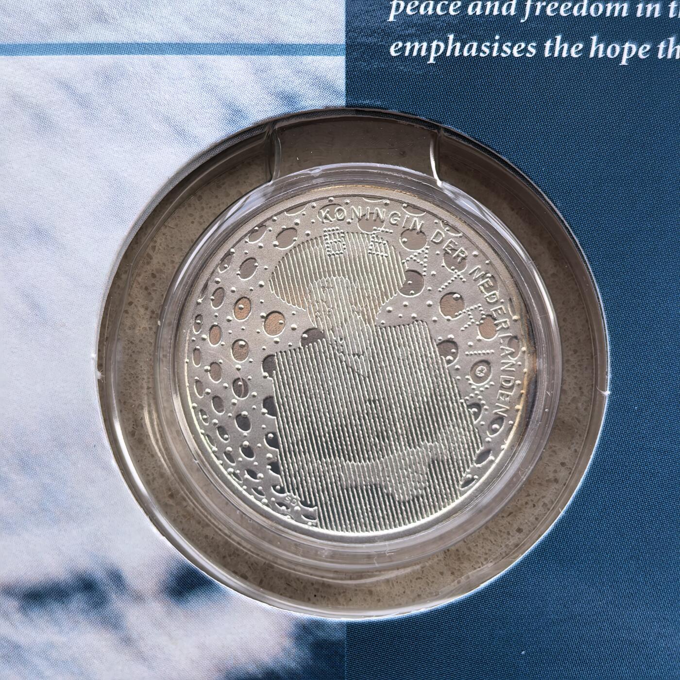 道一币馆币章第一百七十场 原包装 荷兰2005年国家解放60周年5欧元精制银币