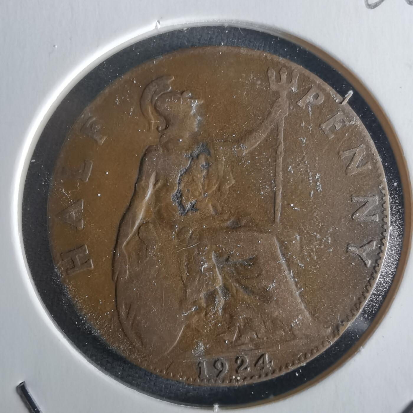 沼泽如烟--第1026场 英国1924年半便士