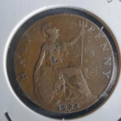 沼泽如烟--第1026场 - 英国1924年半便士