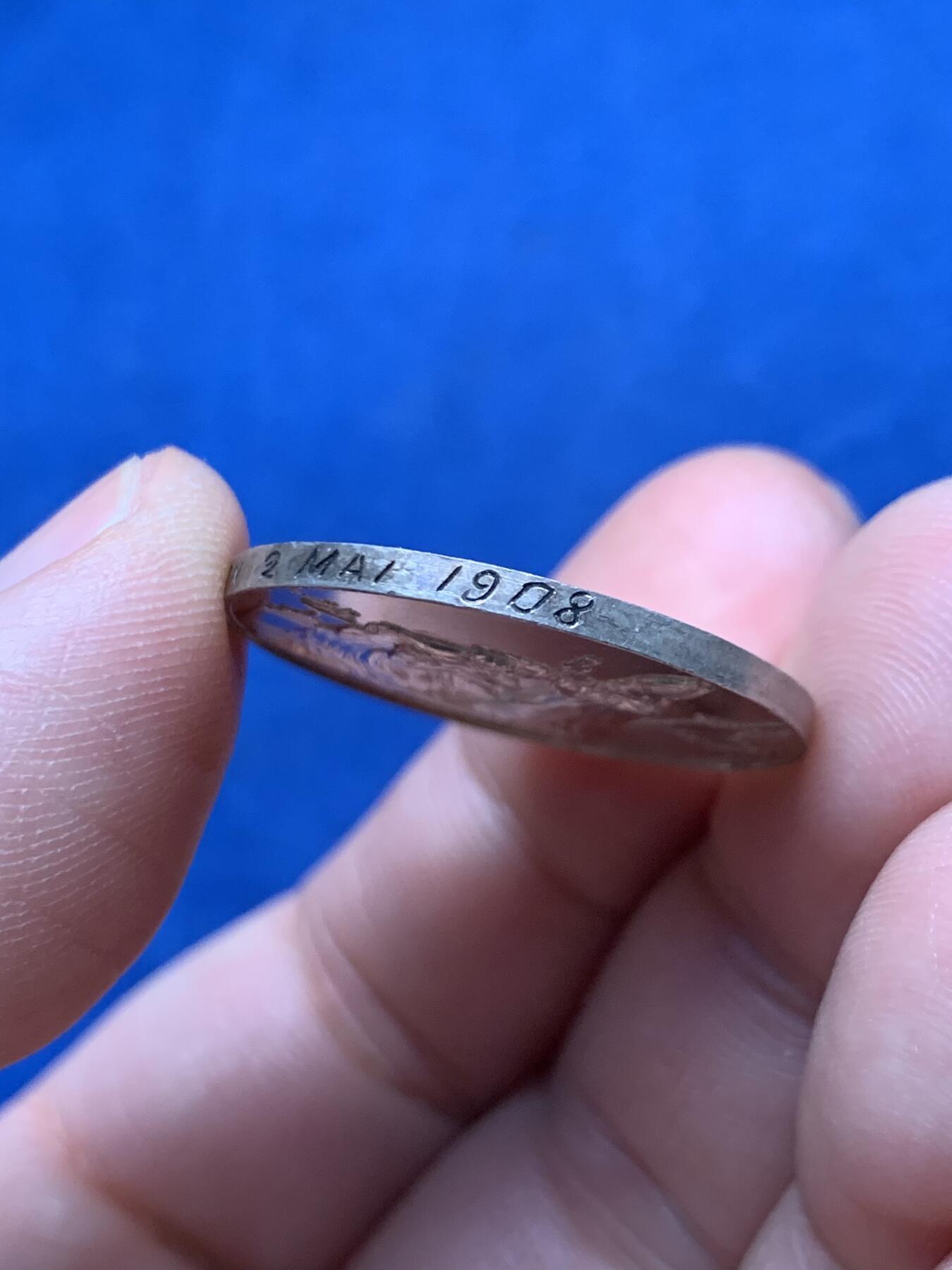 《竞宝斋》第472场 周日，周一，周二 3场连拍 （全场包邮）欢迎送拍 法国婚姻与爱情纪念银章，9.93g，27mm，丰饶角边铭