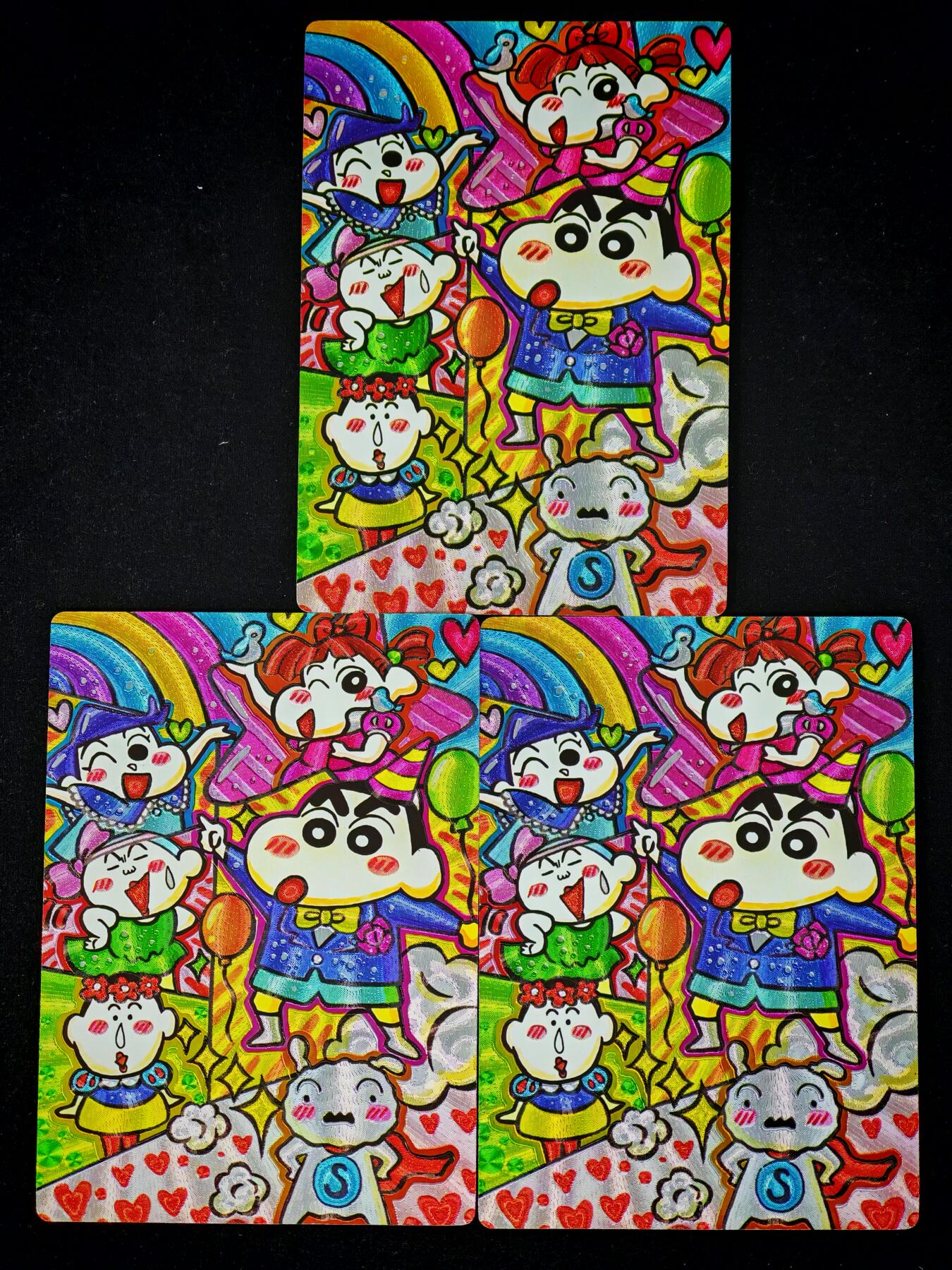 琦卡当当铺～第36期★★新年快乐~各种类型亲签A4都有~支持寄存★★~【9点40结束】扫码加群抽[包邮券]~ 奇典 蜡笔小新 粗闪 3宫 3张