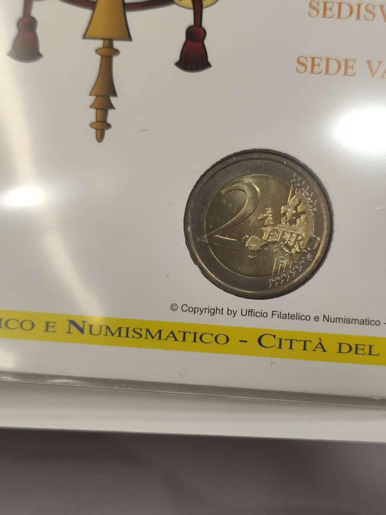 G&W世界散币，银币处理专场（第46场） 梵蒂冈2013年2欧元 宗座从缺纪念