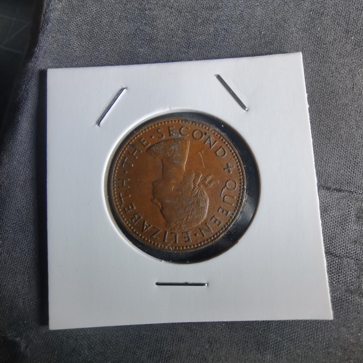 沼泽如烟--第1026场 新西兰1963年半便士