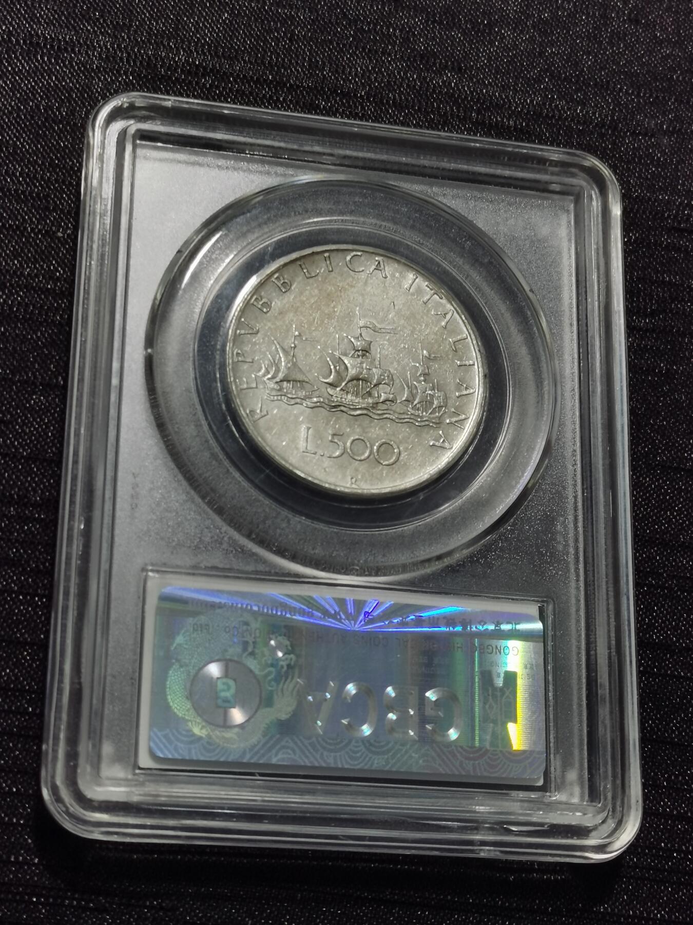 天下钱庄专场欢迎参拍 意大利少女500里拉银币