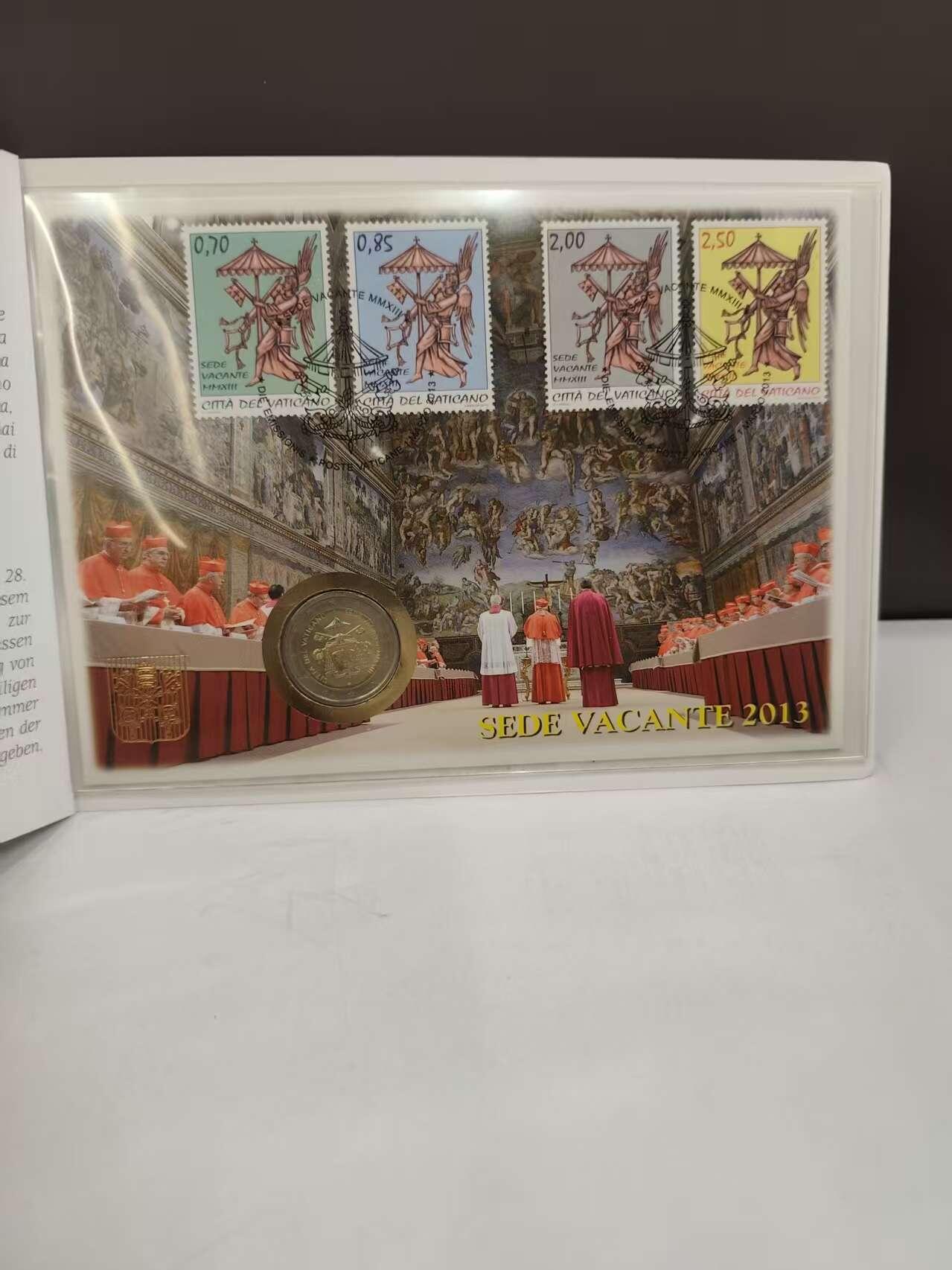 G&W世界散币，银币处理专场（第46场） 梵蒂冈2013年2欧元 宗座从缺纪念