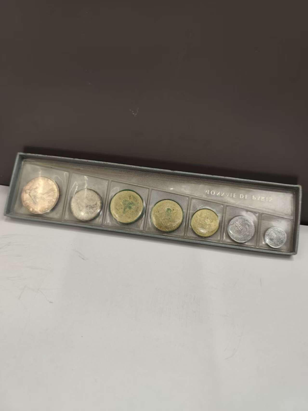 G&W世界散币，银币处理专场（第46场） 法国1964年7枚套  2银