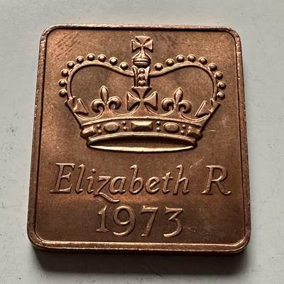 🌹外币初藏🌹🐯2026年第30场   每周二四六晚8️⃣点 接代拍 - 英国皇家铸币局1973官方套币配套纪念章 铜质收藏款