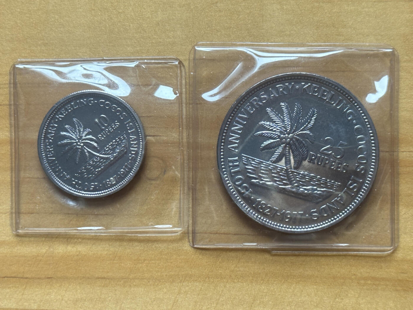 1977基林科科斯银币全品一对