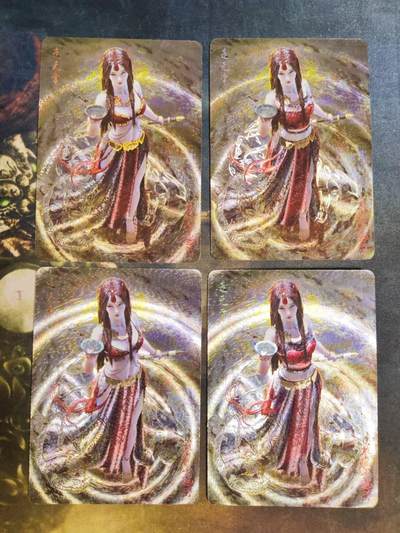 阳大大卡牌拍卖第105期（持续收拍品，周五晚上九点截拍，进群福利早知道） - 燎原卡牌-妖姬传-走无常-幻彩粗闪➕粗闪-1套4张