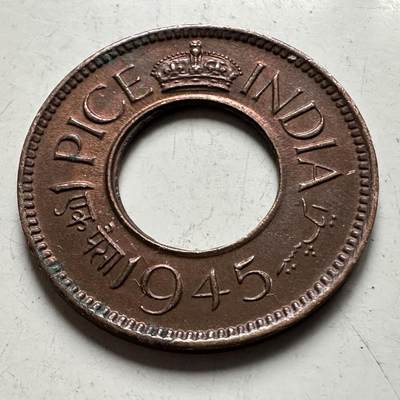 🌹外币初藏🌹🐯2026年第30场   每周二四六晚8️⃣点 接代拍 - 英属印度1945年 乔治六世 1派沙