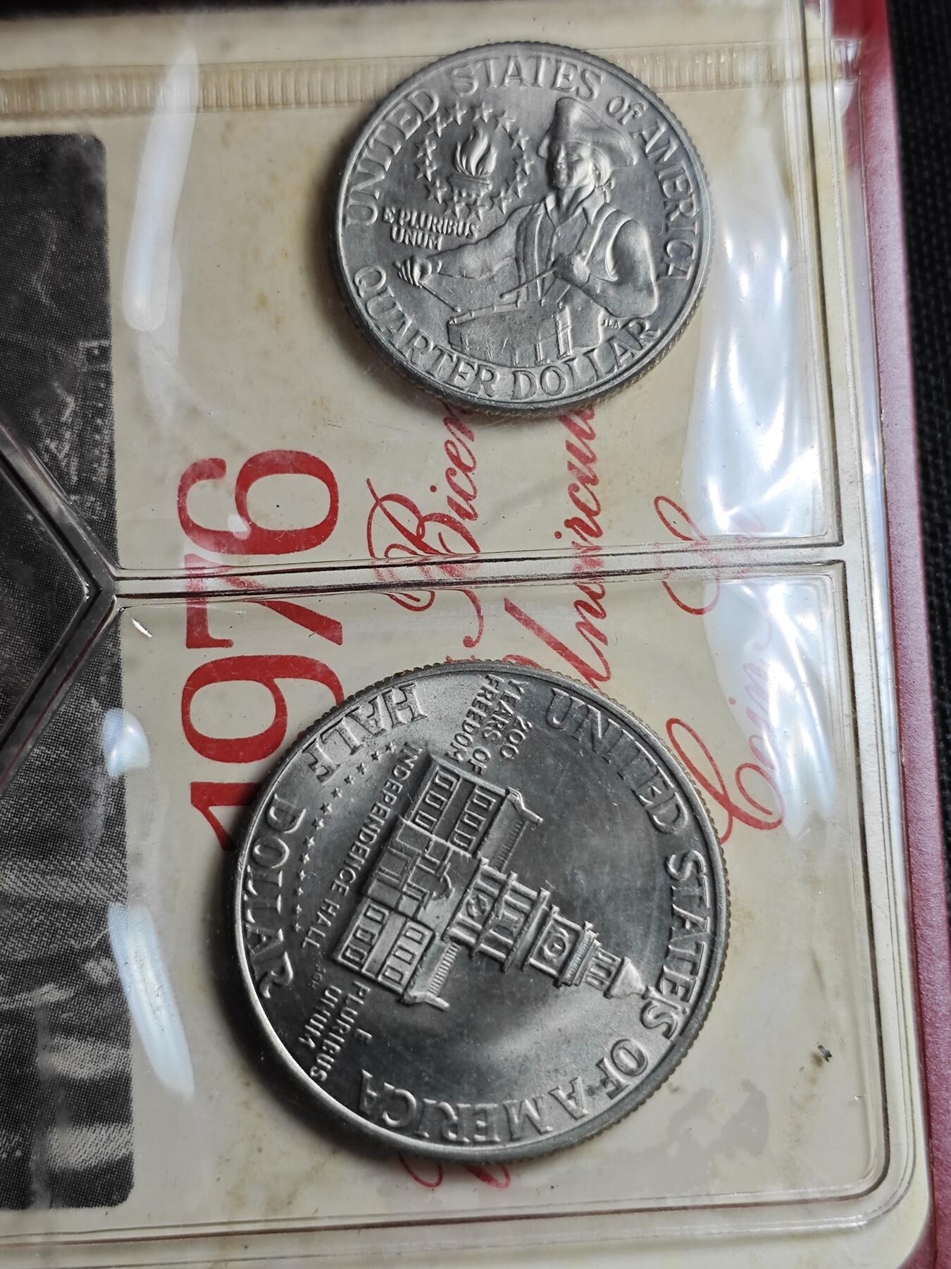 KK钱币收藏小铺   套币专场 2月预留时间 周末发货  1976美国建国200周年纪念套币 少见样式