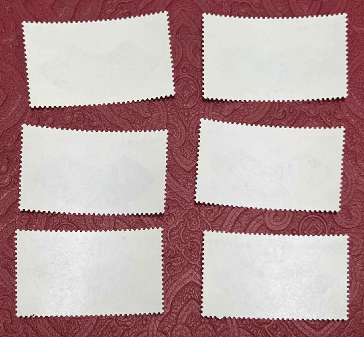 1982年“明清扇面”邮票1套6枚。