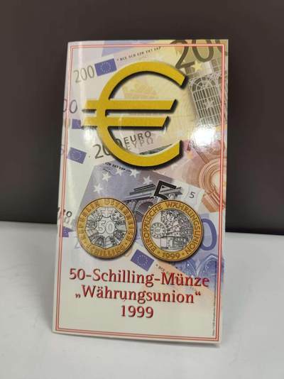 G&W世界散币，银币处理专场（第46场） - 奥地利1999年50先令 货币联盟纪念