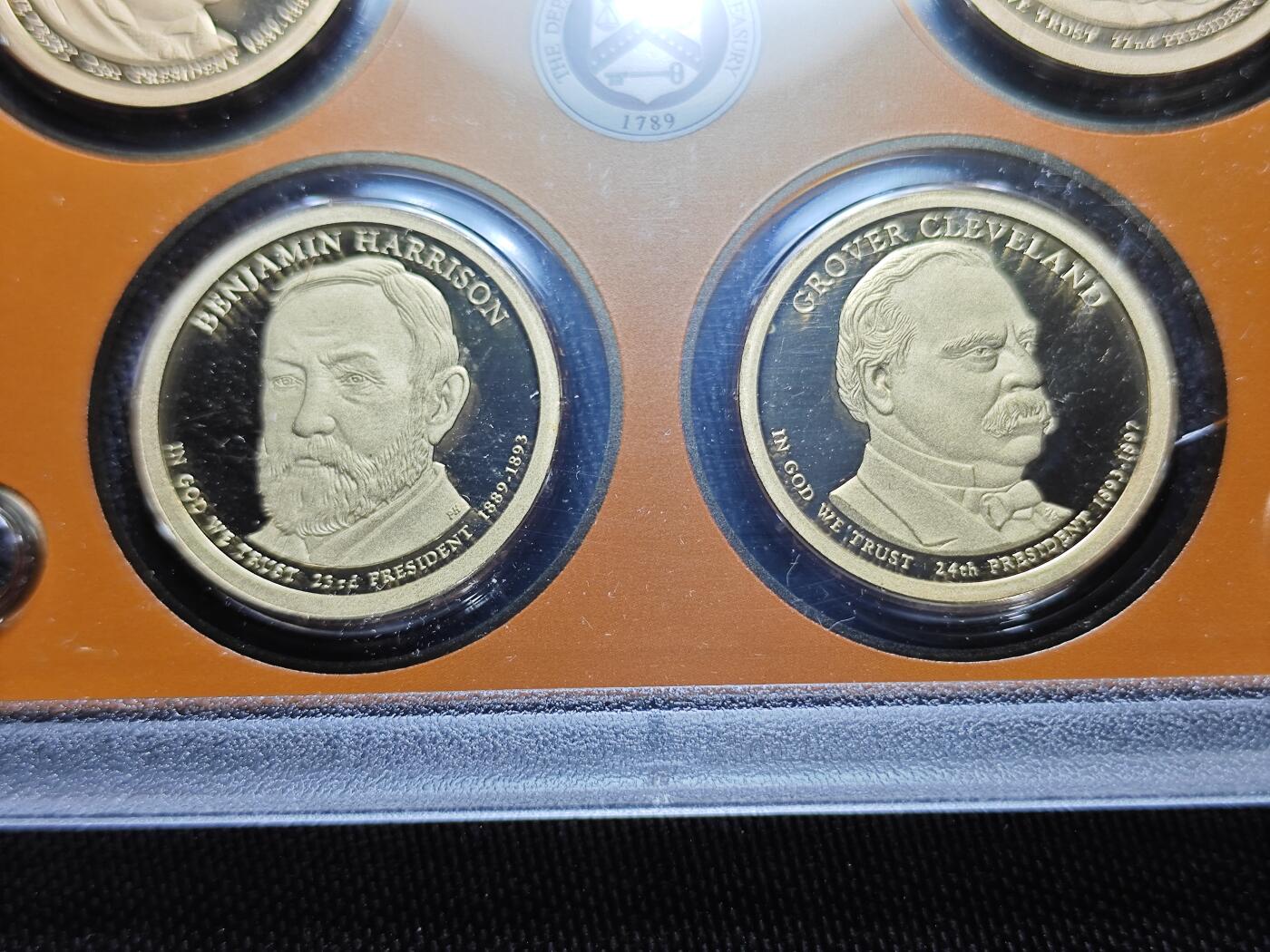 KK钱币收藏小铺   套币专场 2月预留时间 周末发货   美国1元总统精制纪念套币