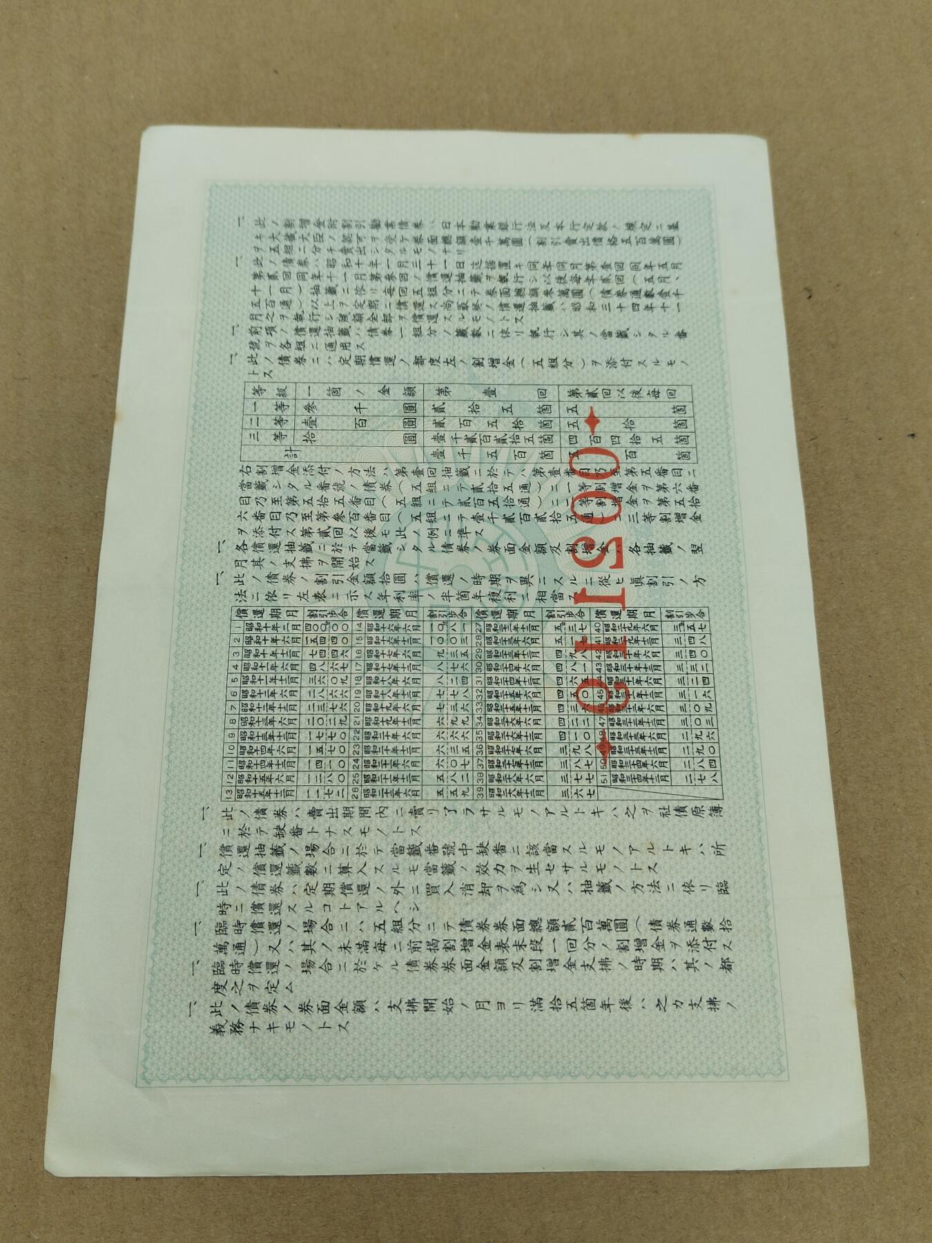 PCAI钱币  18-780  钱币证章邮票评级盒小专场 日本二战公债