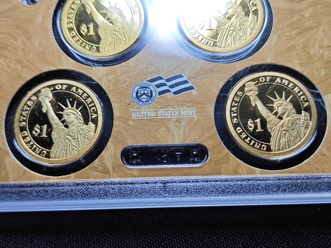 KK钱币收藏小铺   套币专场 2月预留时间 周末发货   美国1元总统精制纪念套币