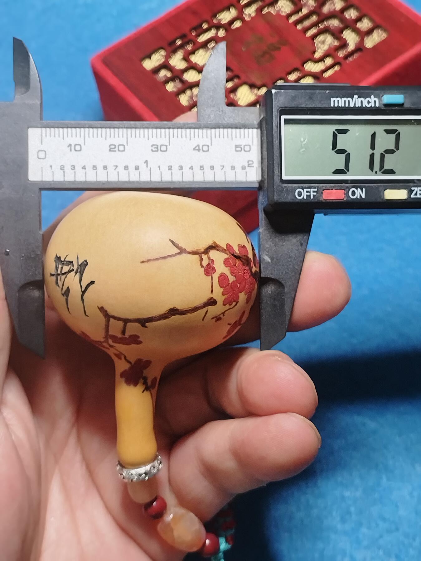 梅香报春 烫画彩绘葫芦 新中式吉祥挂件