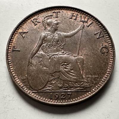 🌹外币初藏🌹🐯2026年第30场   每周二四六晚8️⃣点 接代拍 - 英国1927年乔治五世1法新