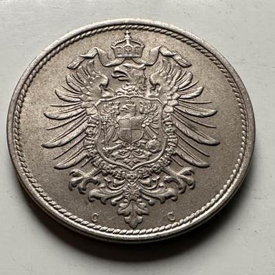 🌹外币初藏🌹🐯2026年第30场   每周二四六晚8️⃣点 接代拍 - 德国1875年 10芬尼  短翅帝国鹰  原光好品