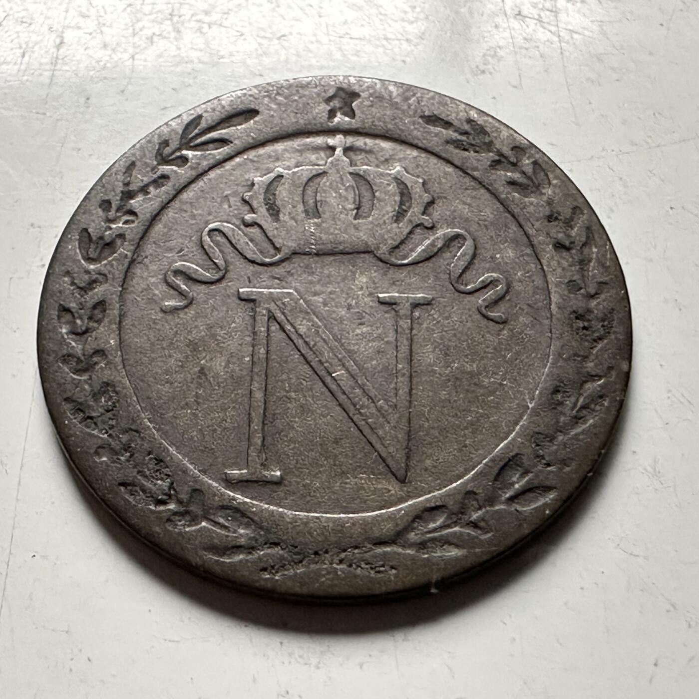 🌹外币初藏🌹🐯2026年第30场   每周二四六晚8️⃣点 接代拍 法国1808年拿破仑一世 10分 铜币 18.9m m