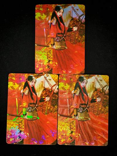 琦卡当当铺～第36期★★新年快乐~各种类型亲签A4都有~支持寄存★★~【9点40结束】扫码加群抽[包邮券]~ - 水浒传 三工艺卡 扈三娘1 粗闪+精扣彩闪+折光彩闪