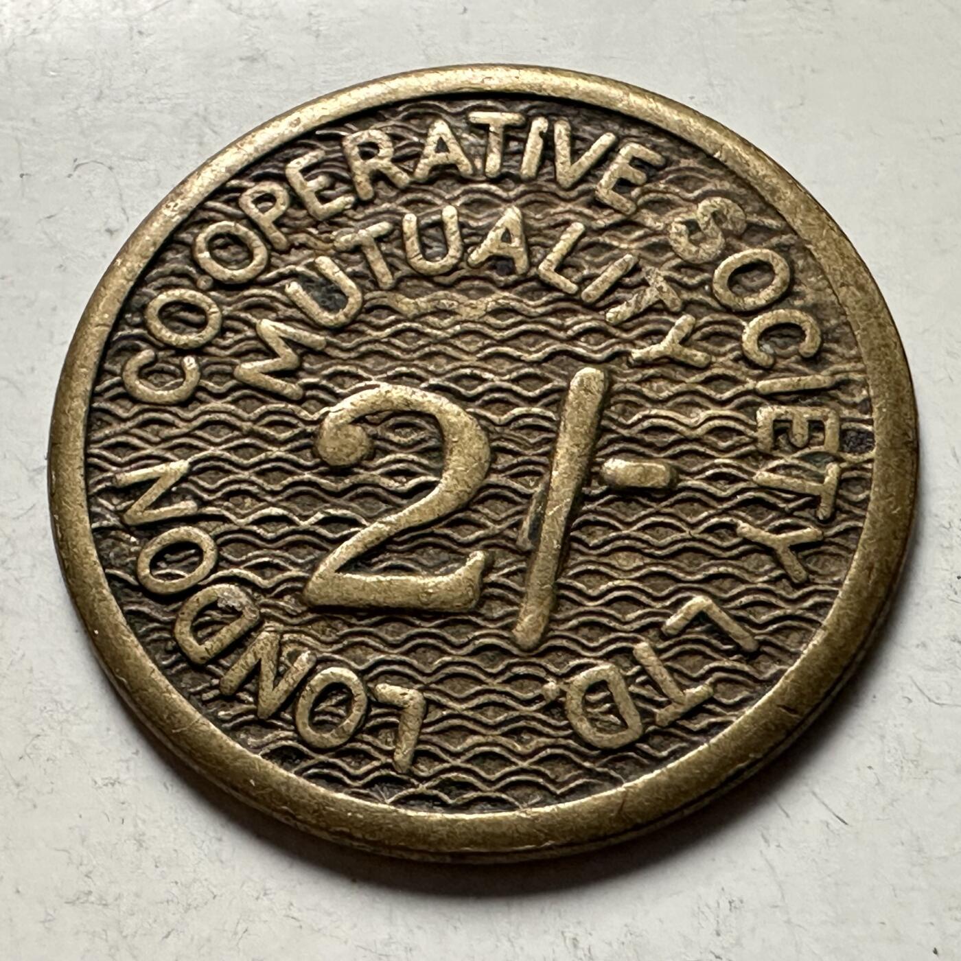 🌹外币初藏🌹🐯2026年第30场   每周二四六晚8️⃣点 接代拍 英国伦敦合作协会 2先令 Token 黄铜代用币