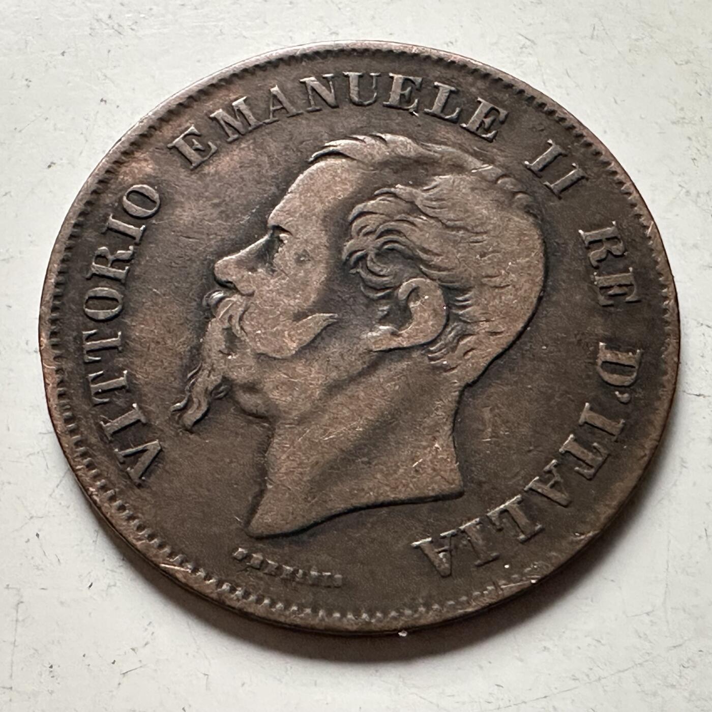 🌹外币初藏🌹🐯2026年第30场   每周二四六晚8️⃣点 接代拍 意大利1861年五分 a