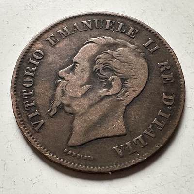 🌹外币初藏🌹🐯2026年第30场   每周二四六晚8️⃣点 接代拍 - 意大利1861年五分 a