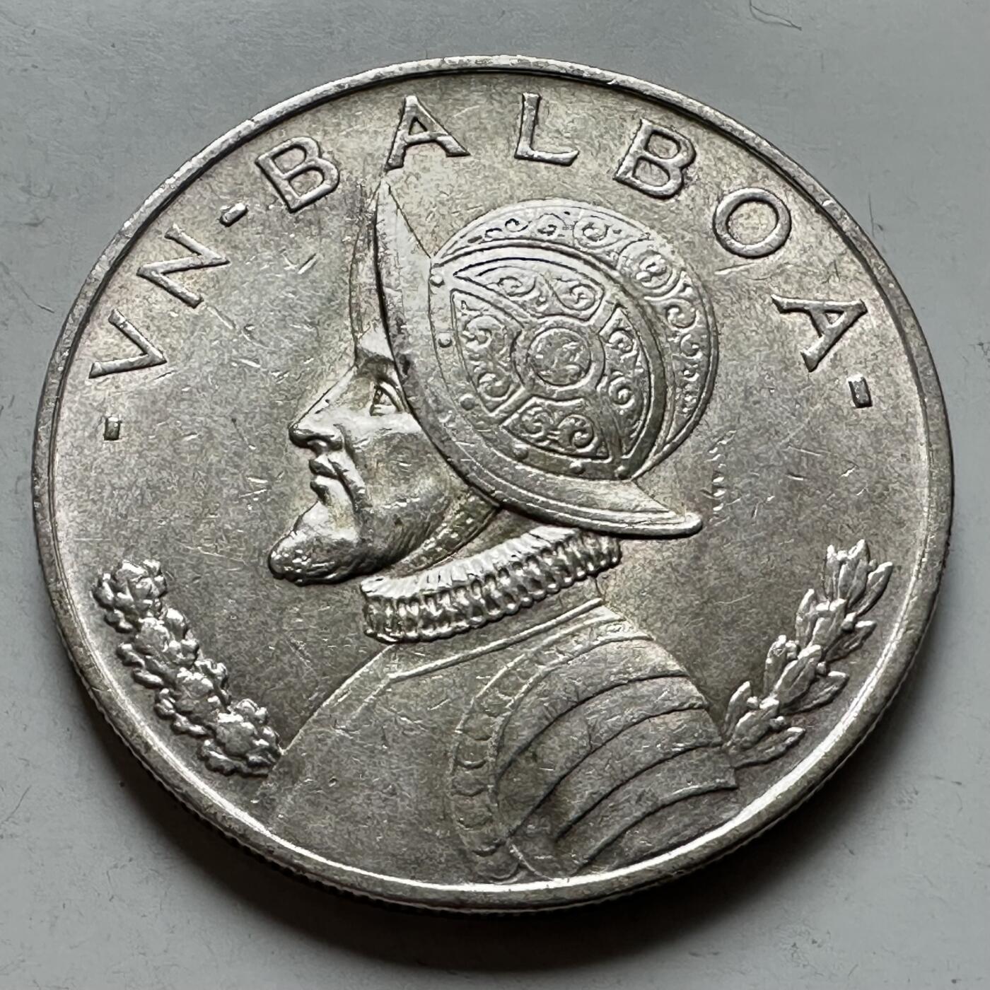 🌹外币初藏🌹🐯2026年第30场   每周二四六晚8️⃣点 接代拍 巴拿马1947年 巴尔沃亚 1巴波亚 银币 90%银 26.73克 38.1毫米