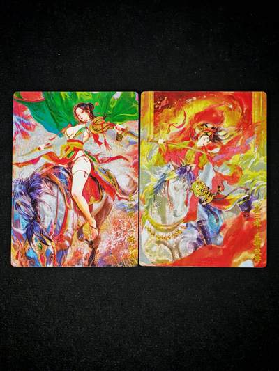 琦卡当当铺～第36期★★新年快乐~各种类型亲签A4都有~支持寄存★★~【9点40结束】扫码加群抽[包邮券]~ - 奇点 薄荷绘 盲盒包系列 扈三娘一对 粗闪 2张