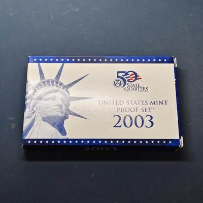 【全场包邮】纯粹捡漏拍513场 - 美国2003年官方封装精制套币-盒证全
