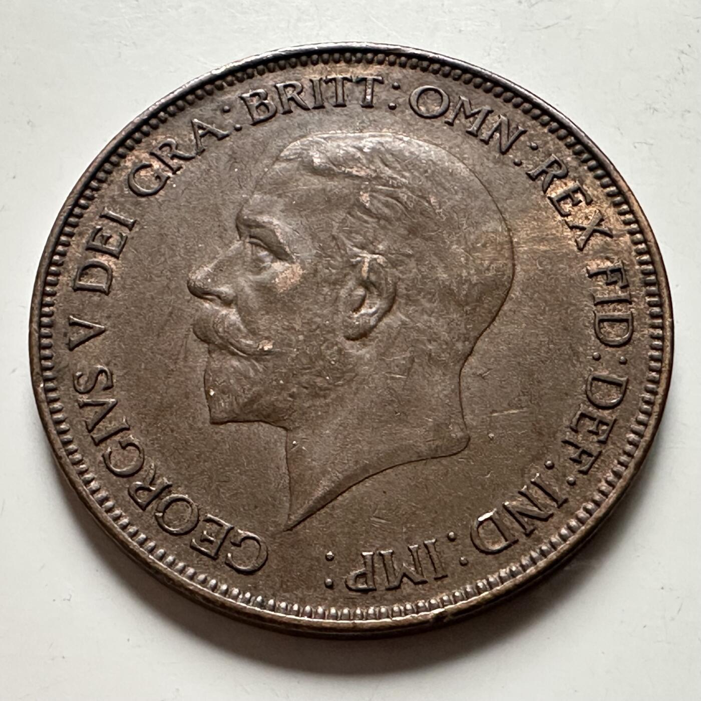 🌹外币初藏🌹🐯2026年第30场   每周二四六晚8️⃣点 接代拍 英国1929年乔治五世一便士