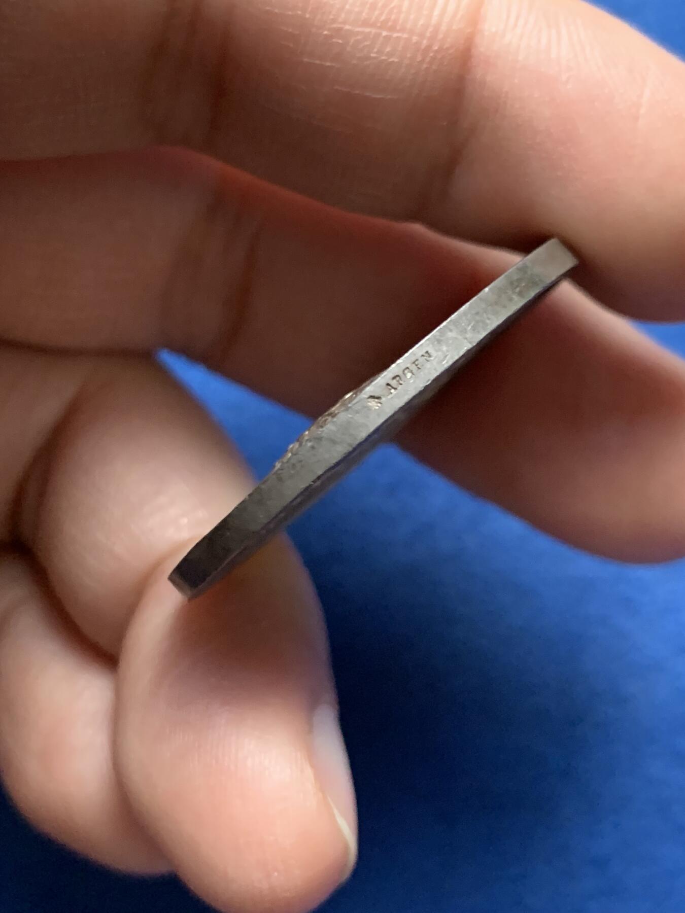 《竞宝斋》第472场 周日，周一，周二 3场连拍 （全场包邮）欢迎送拍 法国小学考试委员会银质代币，17.08g，33.4mm，蜜蜂边铭