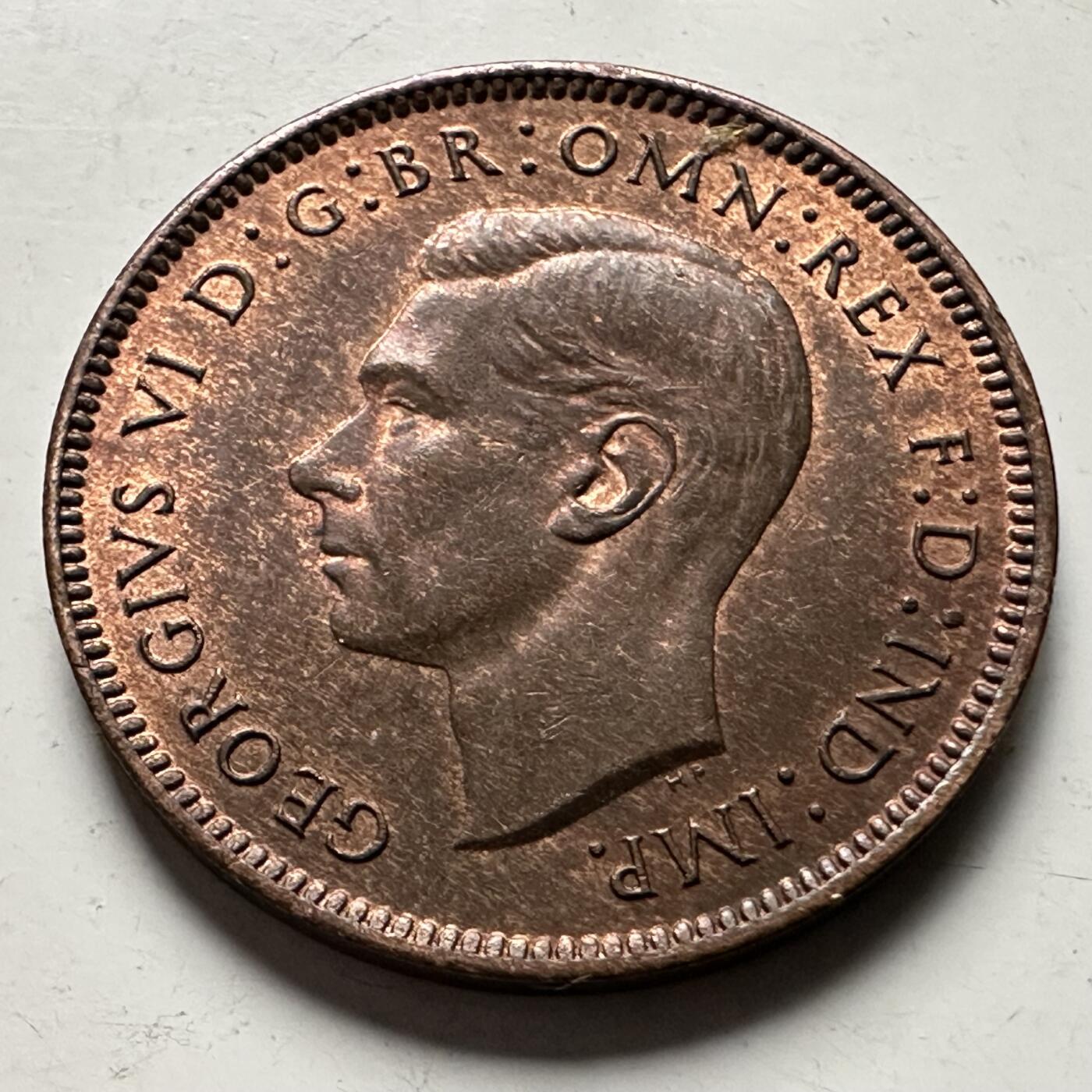 🌹外币初藏🌹🐯2026年第30场   每周二四六晚8️⃣点 接代拍 英国1939年乔治六世1法新