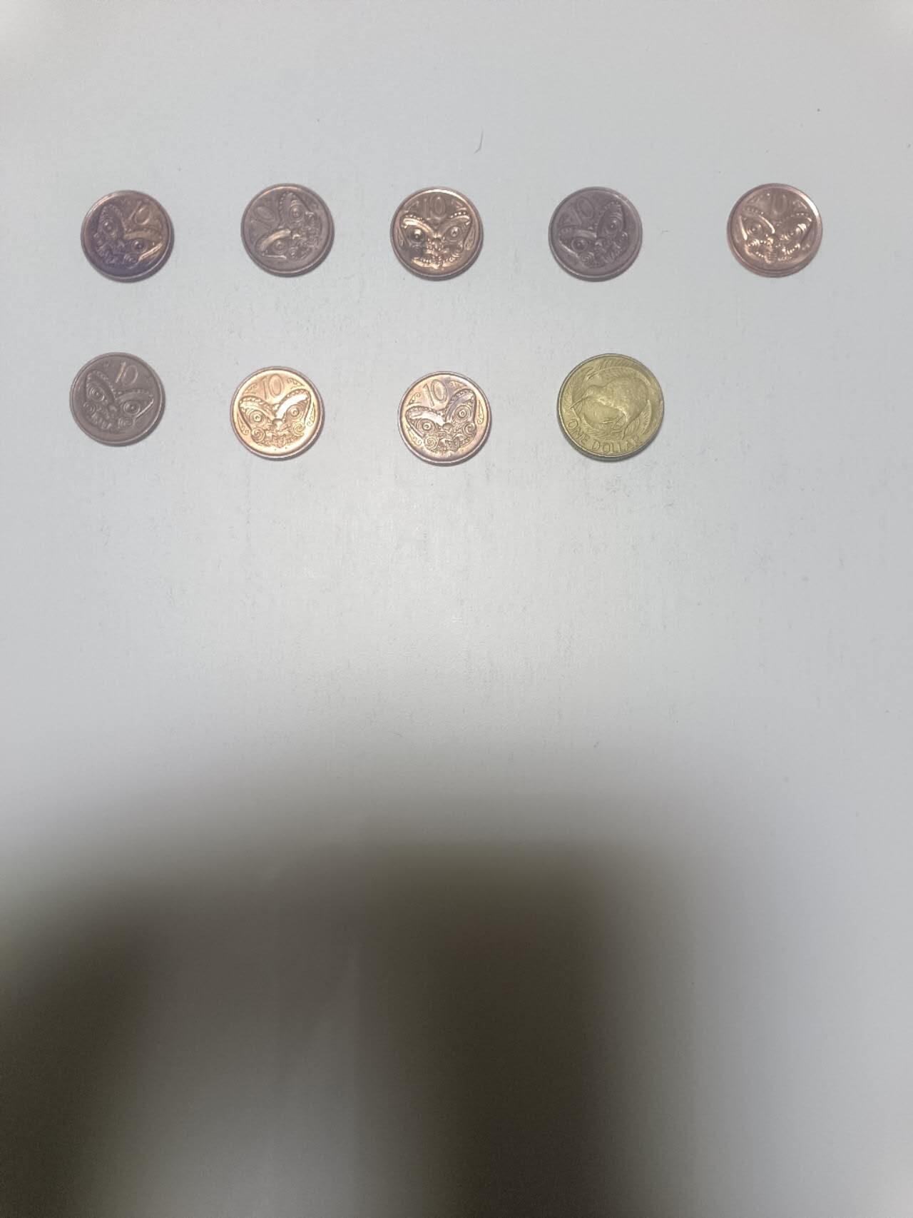 【20260319】非全新纸币和硬币第347场 新西兰硬币9枚