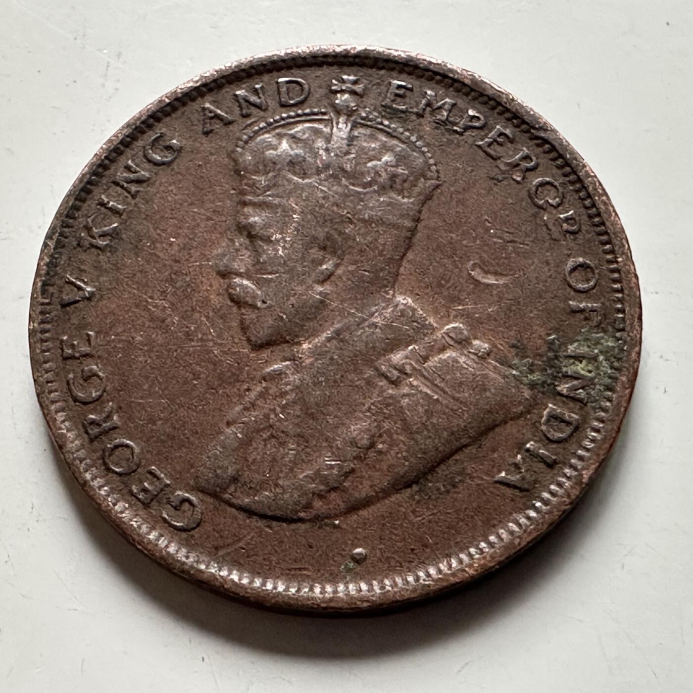 🌹外币初藏🌹🐯2026年第30场   每周二四六晚8️⃣点 接代拍 锡兰1912年 乔治五世 1分 铜币 