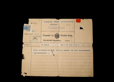 戎马世界章牌大赏第112期 德专场 - 海军内阁发给威廉沙克的内部指示电报 （我看这德二路军海军关系也不行啊）