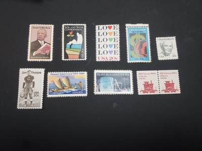 博彦收藏    3月25日 8点 外国邮票专场 - 美国邮票10枚，上品