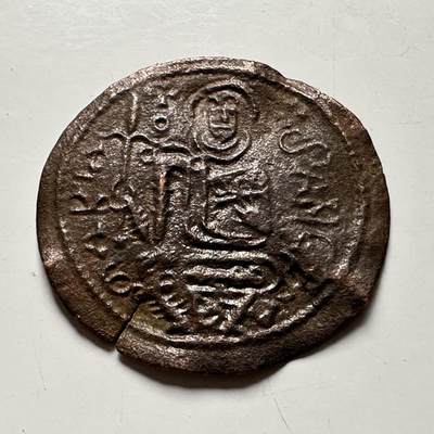 🌹外币初藏🌹🐯2026年第30场   每周二四六晚8️⃣点 接代拍 - 拜占庭13~14世纪 弗利铜币 圣像帝王双人 25mm