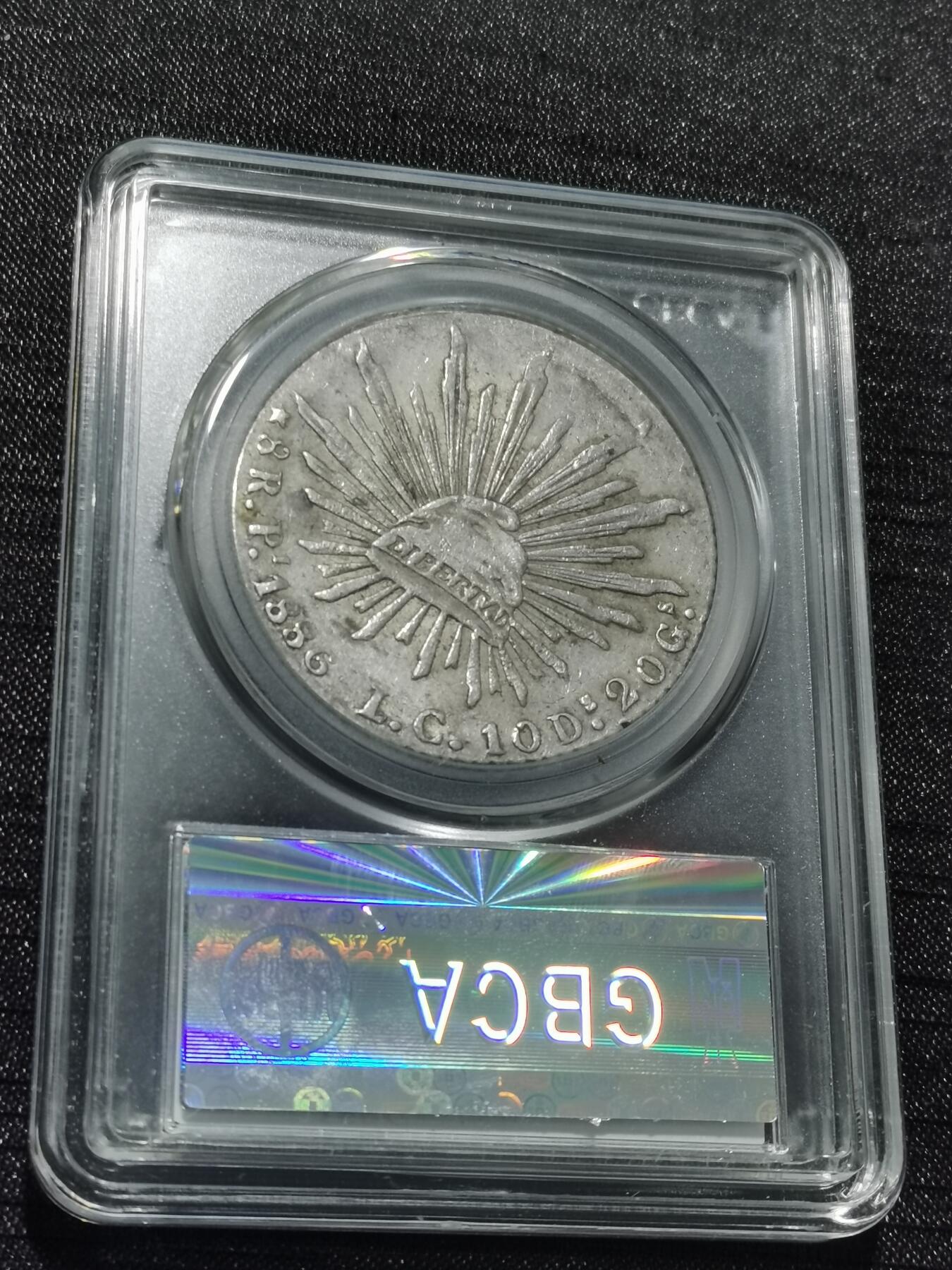 天下钱庄专场欢迎参拍 公博评级AU50墨西哥鹰洋